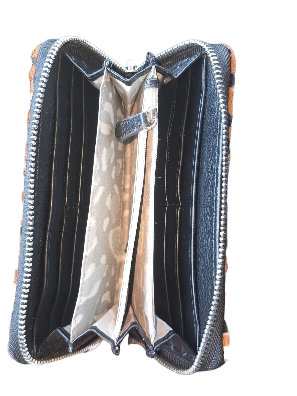 Aimee Kestenberg Cowhair Dyed Cheetah Print Zip Clutch